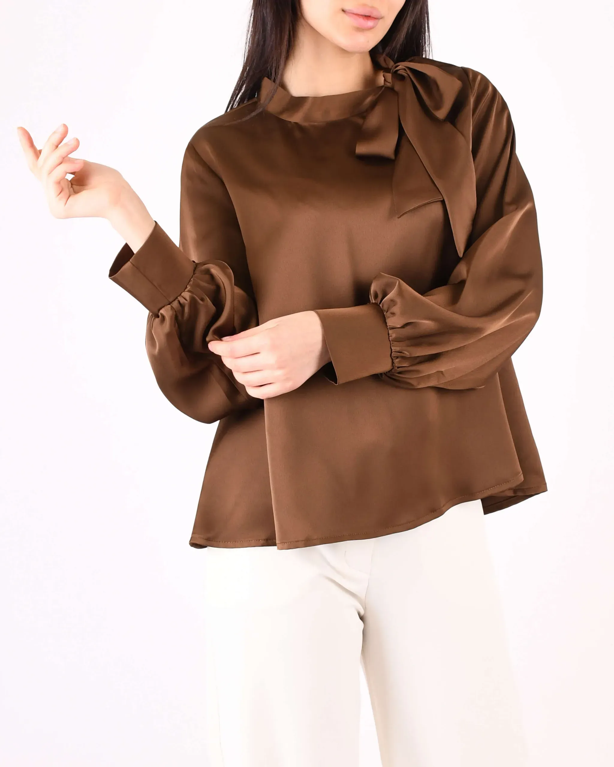شومیز یقه گره W0025