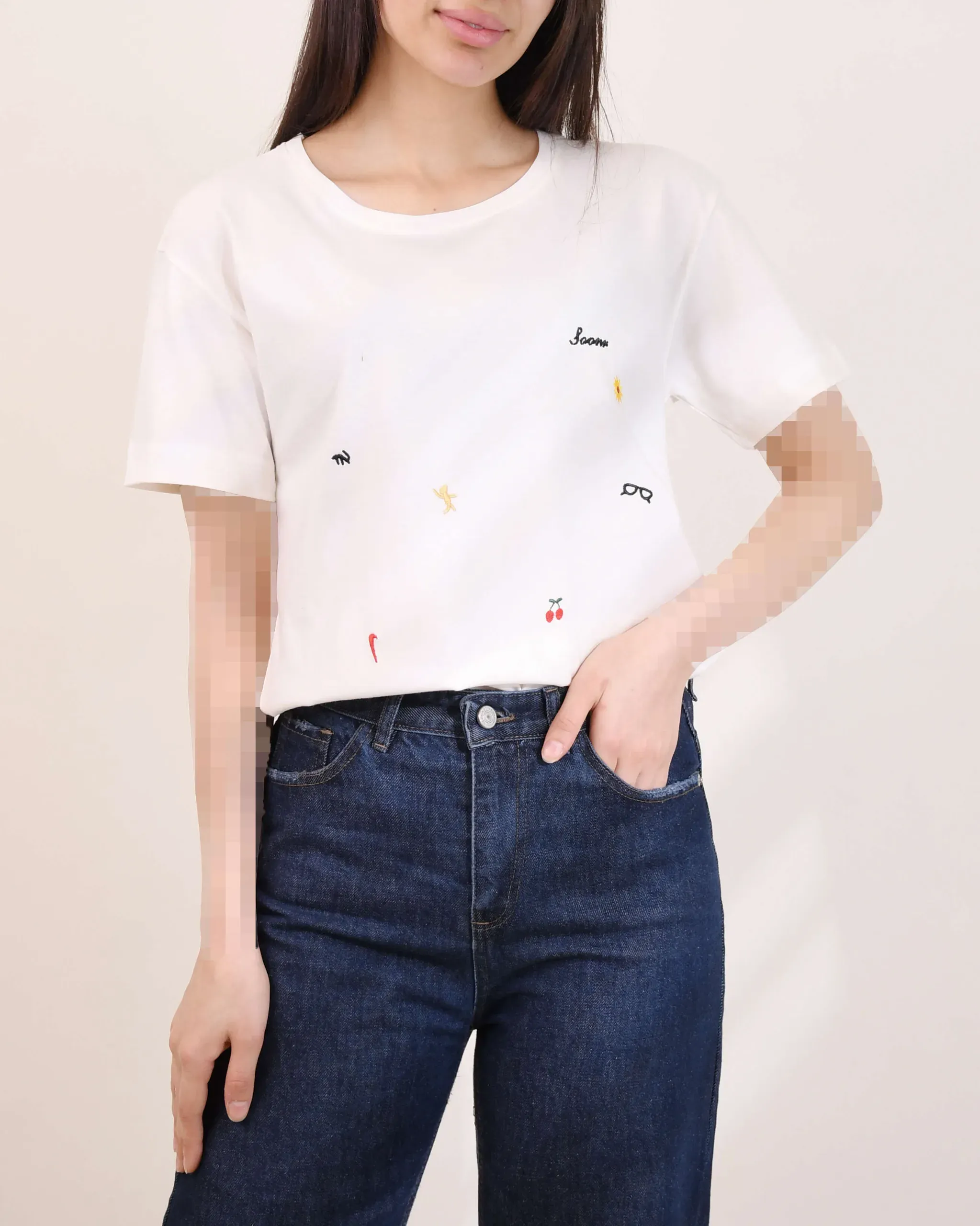 تیشرت جلو طرحدار  W0018