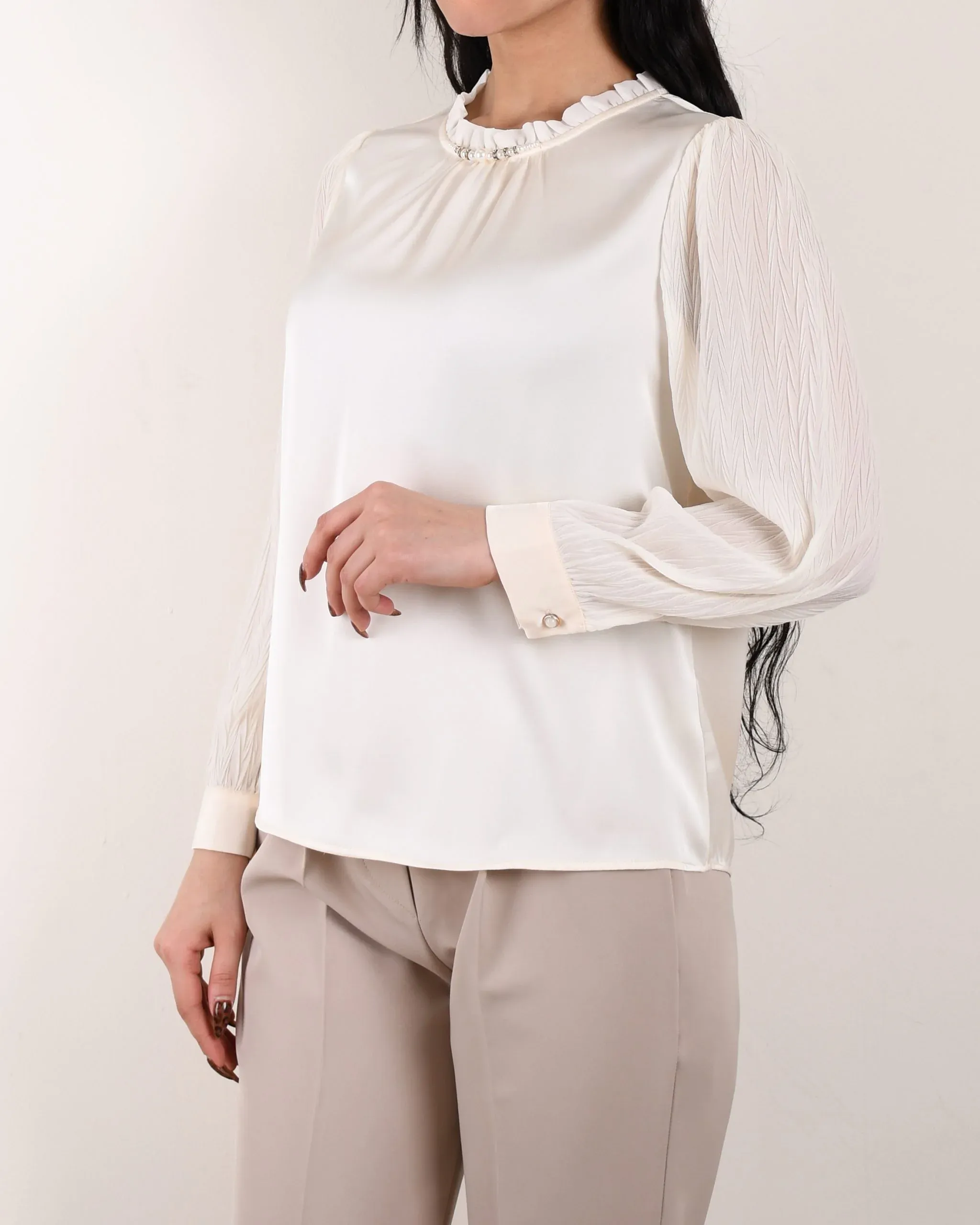 شومیز ساتن آلما OppsiC0060