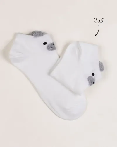 جوراب مچی سفید 000904