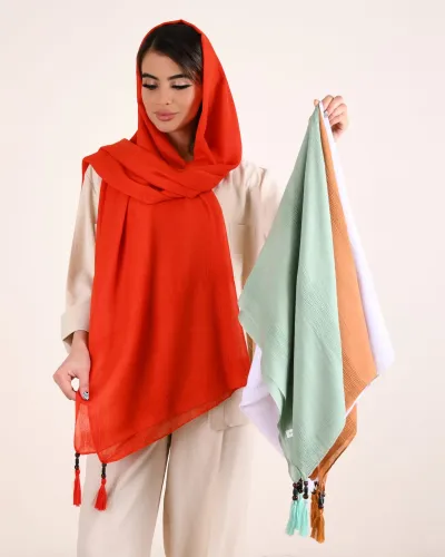 شال پلیسه نخ S 00167