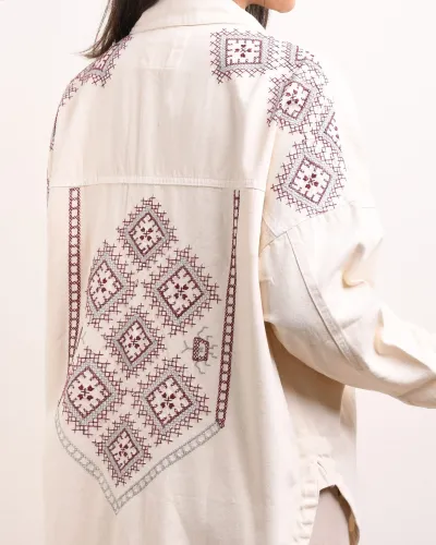 کت جین گلدوزی OppsiH004