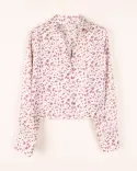 شومیز طرح دار W0024