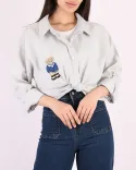 شومیز راه راه خرسی  G003