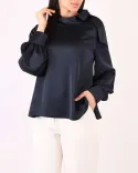 شومیز یقه گره W0025