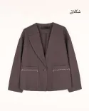کت کراپ جلو جیب W0029