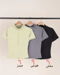 سوییشرت ورزشی آستین کوتاه y0036