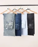 شلوار جین کراپ C00605 - Image 5