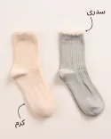 جوراب نیم ساق لب تور 000692 - Image 1