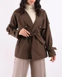 ترنچ کت ژیله دار سانتانا L00119