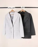 پالتو موهر دو دکمه L0056 - Image 2