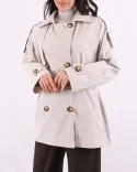 ترنچ کت ژیله دار L00189