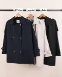 ترنچ کت ژیله دار L00189 - Image 1