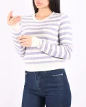 بلوز بافت راه راه L0011 - Image 3