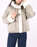 کاپشن خزدار L00240 - Image 1