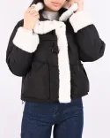کاپشن خزدار L00240 - Image 3