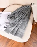 شال مارک دو رو کشمیر ایتالیا S00812 - Image 7