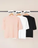 بافت آستین کوتاه ترمه L00450 - Image 3