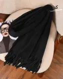 شال موهر ساده صابونی S00862 - Image 4