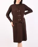 پیراهن دو تیکه ژیله دار OppsiL00234