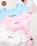 کراپ آستین کوتاه y0025 - Image 4
