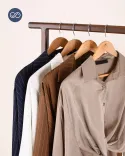 شومیز ساتن جلو گره W0022 - Image 15