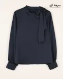 شومیز یقه گره W0025 - Image 12