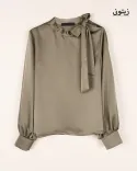 شومیز یقه گره W0025 - Image 14