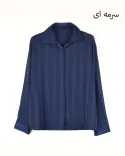شومیز ساتن راه راه G0013 - Image 5
