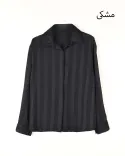 شومیز ساتن راه راه G0013 - Image 9