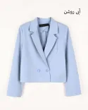 کت کراپ دو دکمه W0038 - Image 4