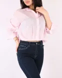 شومیز کراپ راه راه W0069 - Image 3
