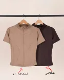 سوییشرت ورزشی آستین کوتاه Y0036 - Image 5