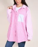 شومیز راه راه A00376 - Image 1