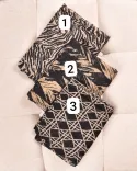 شال پلیسه طرحدار S00246 - Image 3