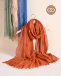 شال لینن راه راه S00262 - Image 9