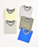 کراپ یقه راه راه OppsiZ00276 - Image 7