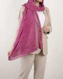 شال حریر نخ راه راه OppsiS00513 - Image 4