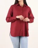 شومیز ساده و طرحدار اطلس C00325 - Image 14