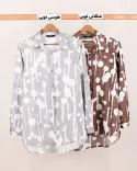 شومیز ساده و طرحدار اطلس C00325 - Image 4