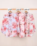شومیز ساده و طرحدار اطلس C00325 - Image 5