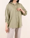 شومیز راه راه D00212 - Image 5