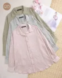 شومیز راه راه D00212 - Image 9